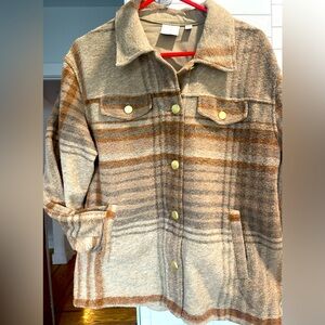 Joie Flannel shirt/jacket. Worn only a couple of times. Size L.